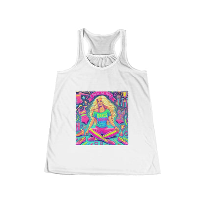 Dance Mom: You've Got This - Blonde Mom - Sitting - Women's Flowy Racerback Tank - Whippie's