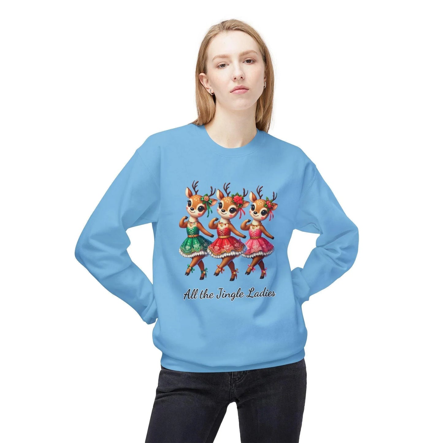 All the Jingle Ladies 🦌 🎅 Unisex Fleece Sweatshirt ✨ - Whippie's