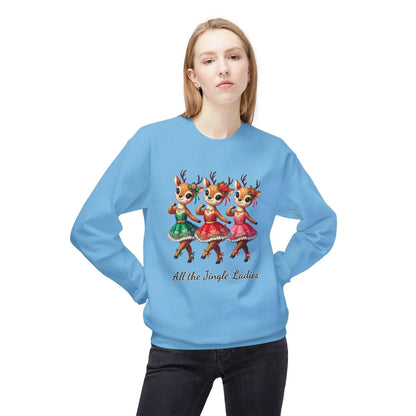 All the Jingle Ladies 🦌 🎅 Unisex Fleece Sweatshirt ✨ - Whippie's