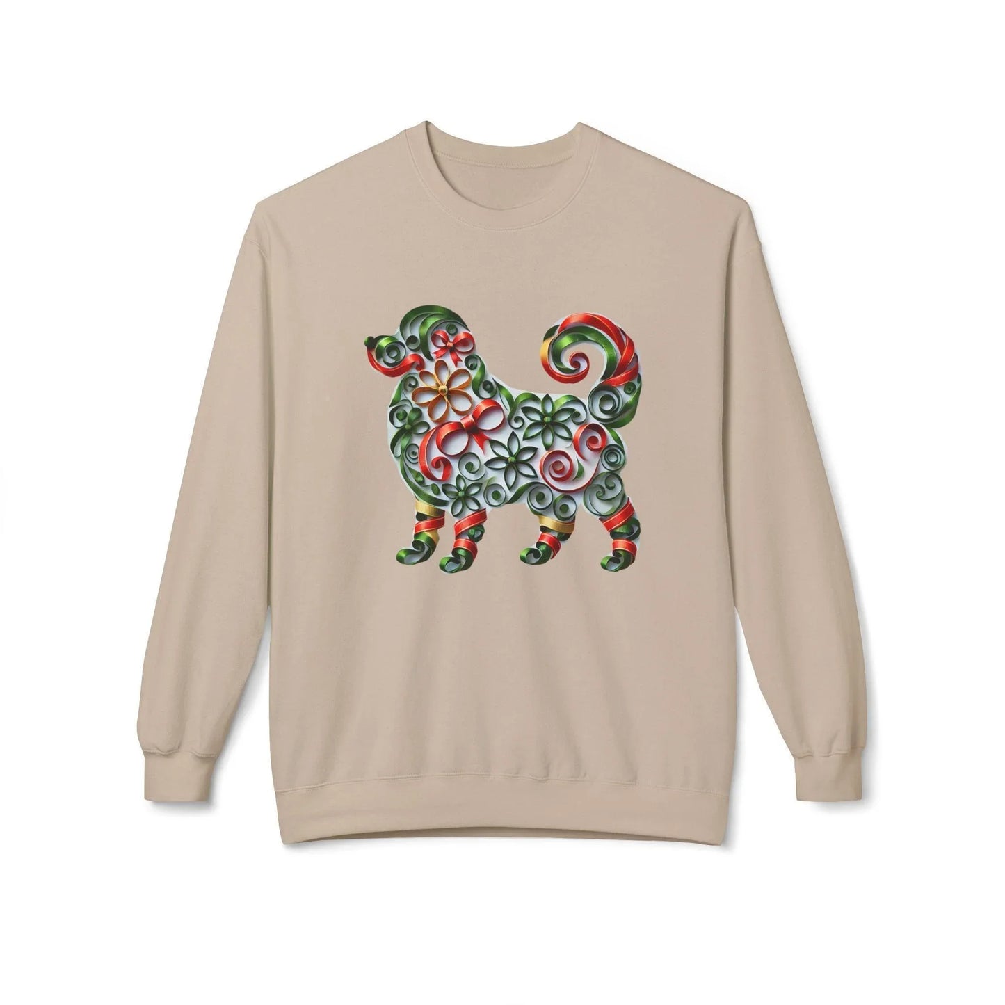 🐶 Merry Woofmas! 🎄 Unisex Fleece Sweatshirt 🎁 - Whippie's