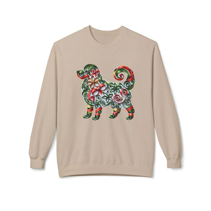 🐶 Merry Woofmas! 🎄 Unisex Fleece Sweatshirt 🎁 - Whippie's