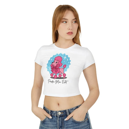 Pardon Mon Éclat (Excuse My Sparkle) Pink Poodle Women's Baby Tee - Whippie's