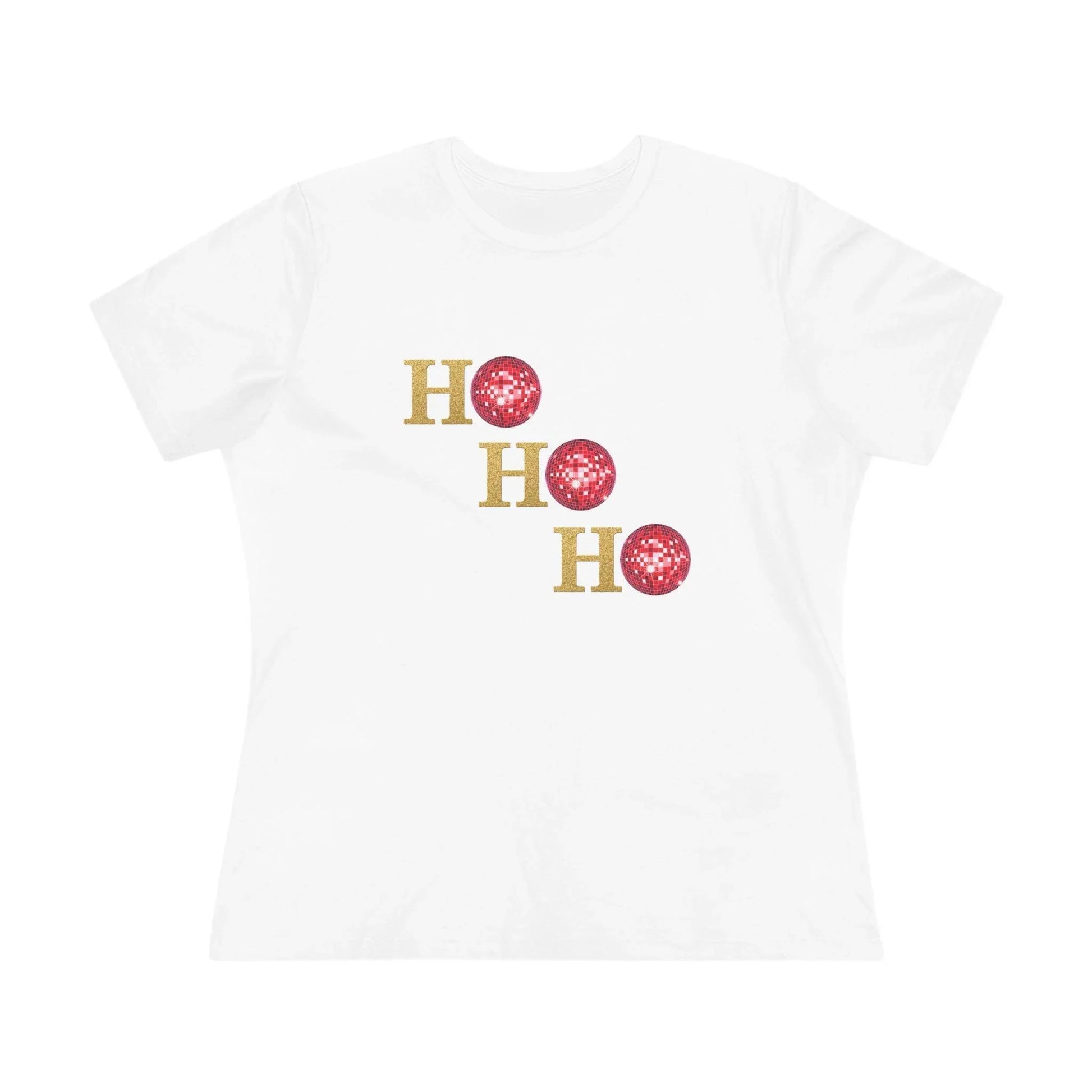 Ho Ho Ho ✨ Women's Softstyle Tee (with Disco Ball O's!) - Whippie's