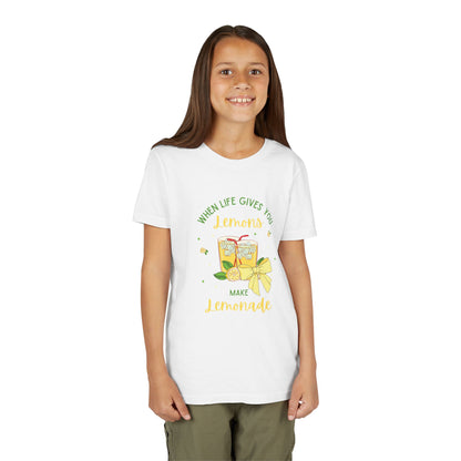 Lemonade Shirt for Girls | Squeeze the Day Bow Youth Tee