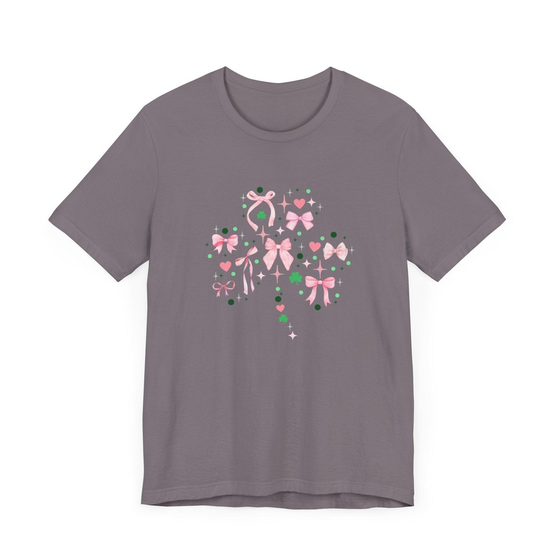 Shamrock Sparkle Unisex Jersey Tee - ☘️💖 Shine Bright this St. Patrick's Day! 💖☘️ - Whippie's