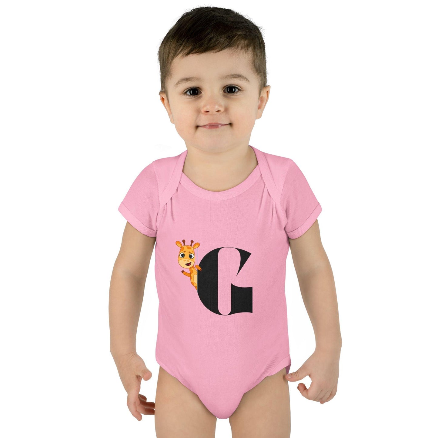 Alphabet Adventures: Letter G - Curious Giraffe Baby Onesie G is for Giggly Giraffe! - Whippie's