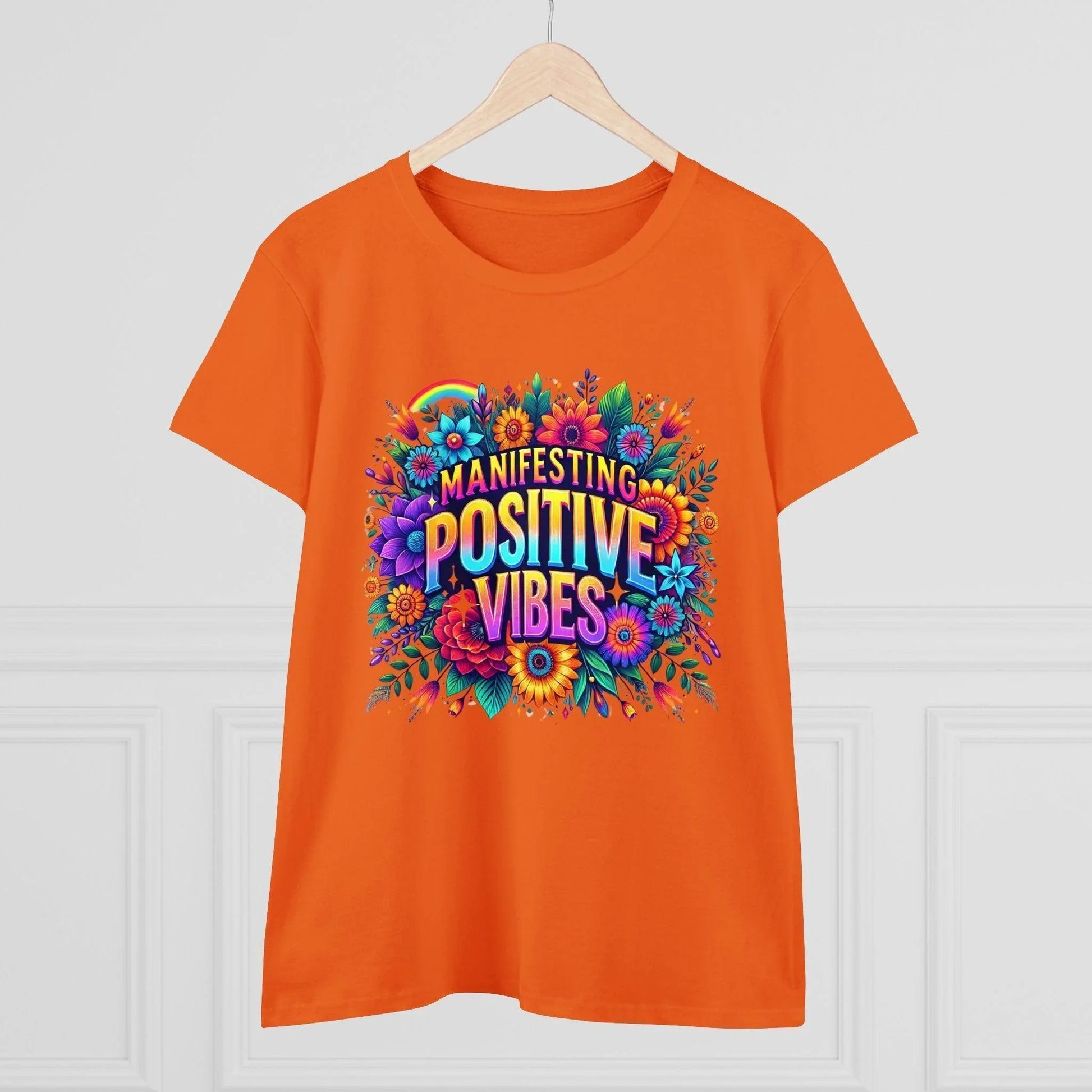 ✨ Manifesting Positive Vibes 🌈 Women's Tee 🌼 - Whippie's