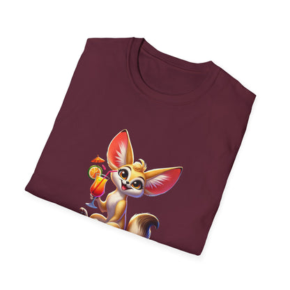 Fennec Fox Cocktail - Cheers to Good Times and Smiles! Unisex T-shirt
