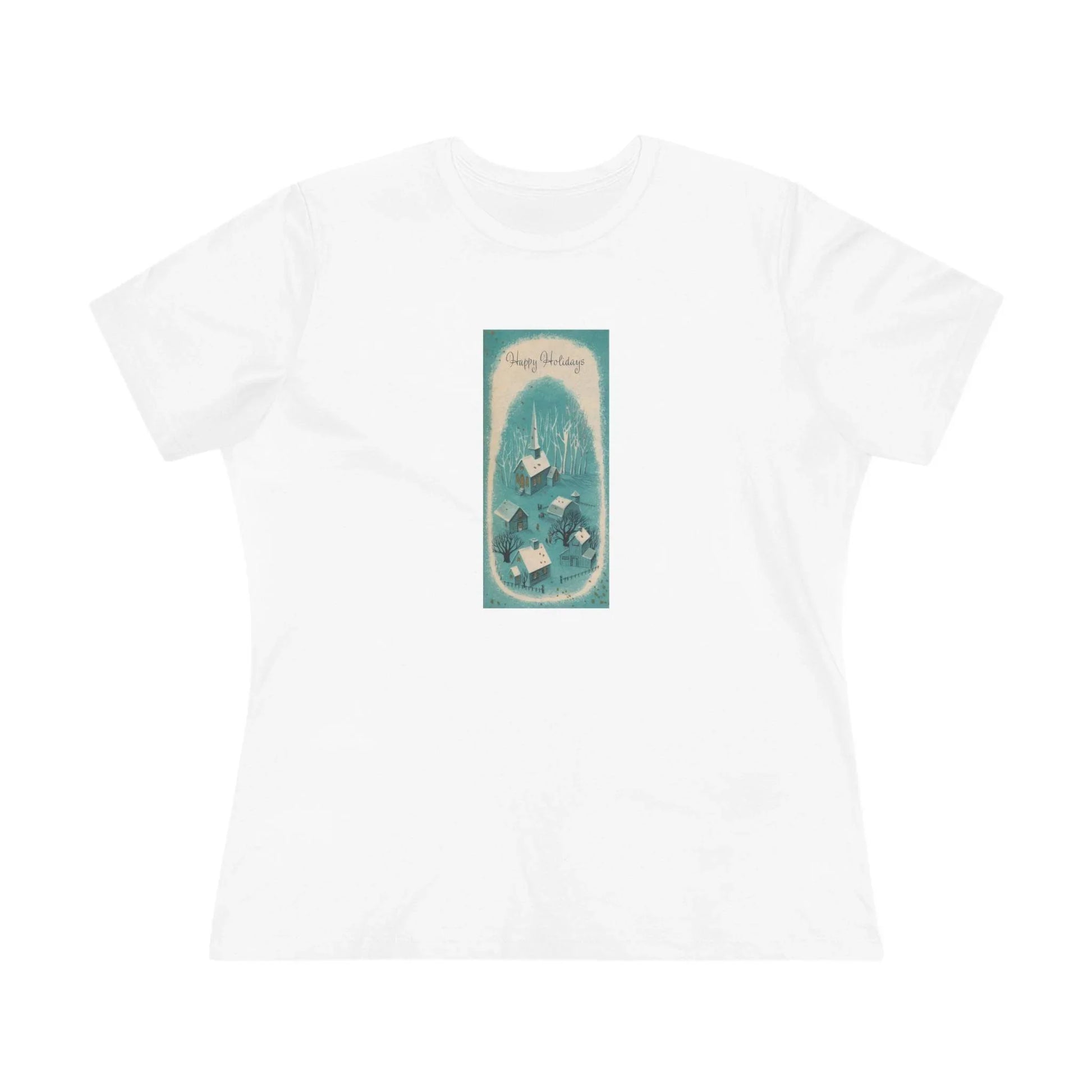Happy Holidays - Vintage Village - Women's Tee - Whippie's