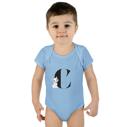 Alphabet Adventures: Letter C - Cute Kitty Cat Baby Onesie C is for Cute Kitty Cat! - Whippie's