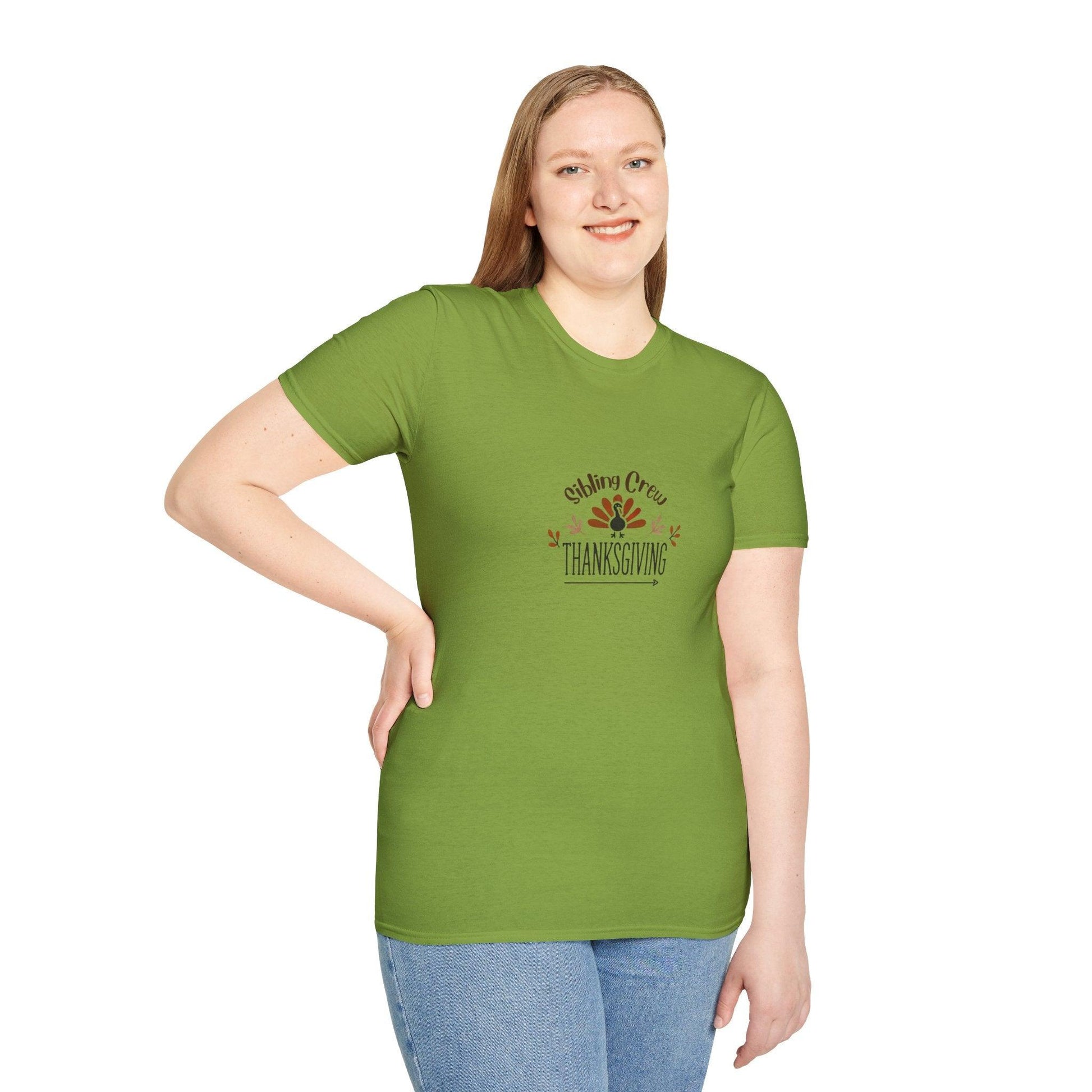 Thanksgiving Sibling Crew Unisex T-Shirt - Whippie's
