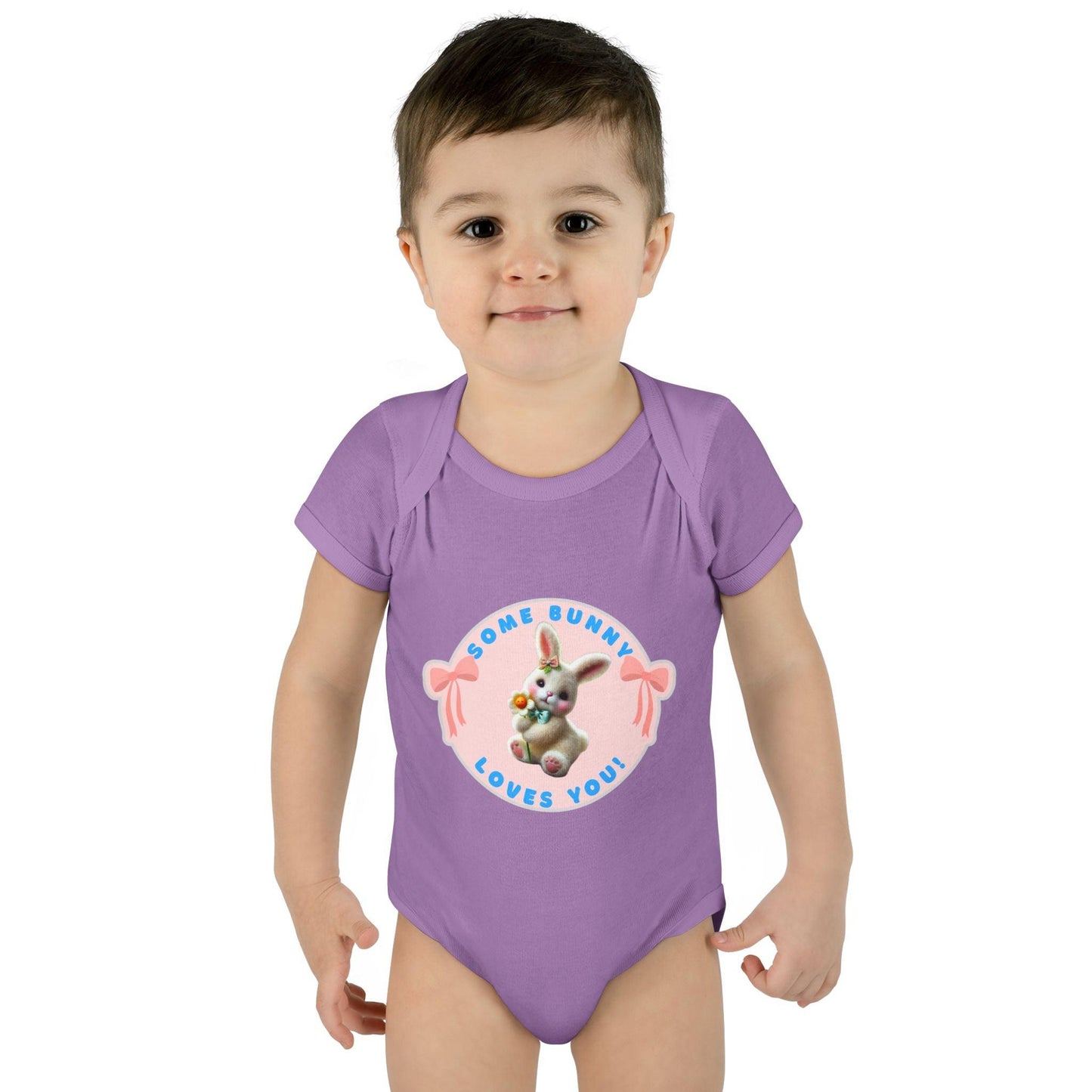 Some Bunny Loves You Baby Onesie - Hop into Easter with Adorable Style! 🐰💖 - Whippie's