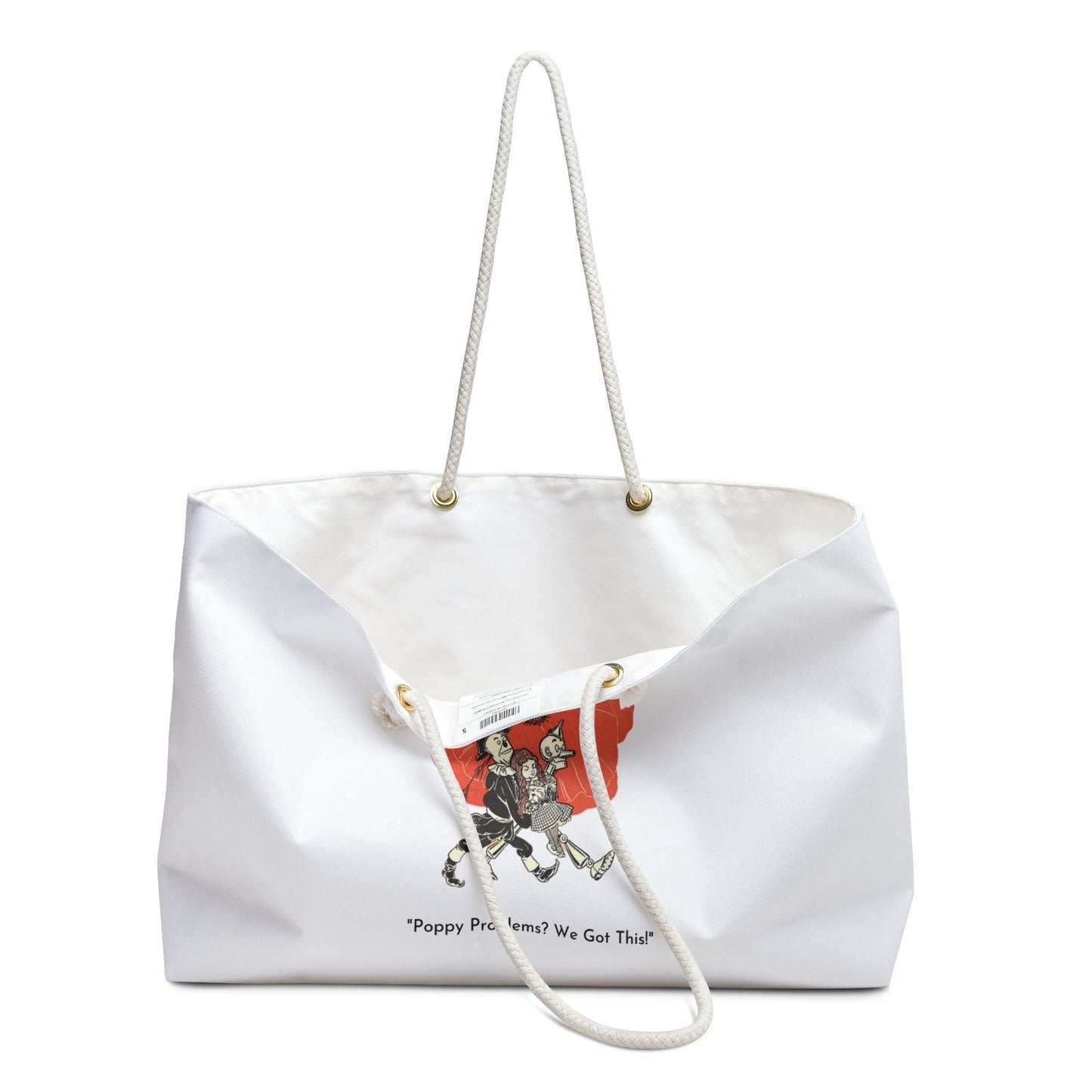 🌈 Poppy Problems, We Got This 🌈 Oversized Weekender Tote Bag 🧙‍♂️🦁🤖 - Whippie's