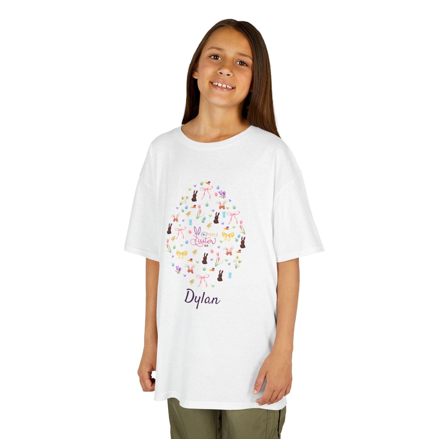 Easter Egg-stravaganza Kids Heavy Cotton Tee - Hop into Easter Fun! - Personalizable - Whippie's
