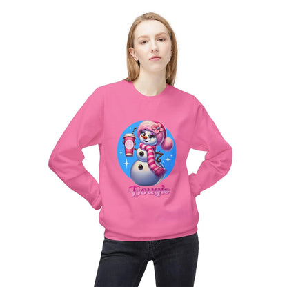 Bougie Snowwoman ❄️⛄☕ Unisex Fleece Sweatshirt ✨ - Whippie's