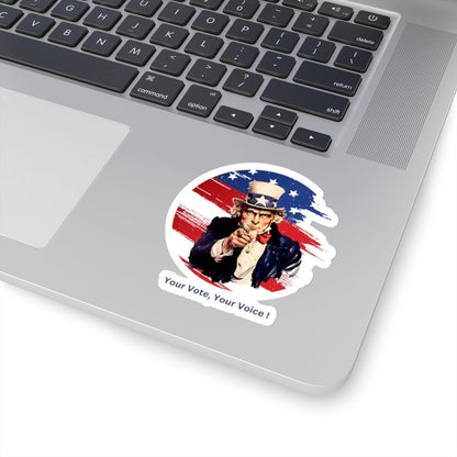 Your Vote, Your Voice! - Kiss-Cut Stickers - Whippie's
