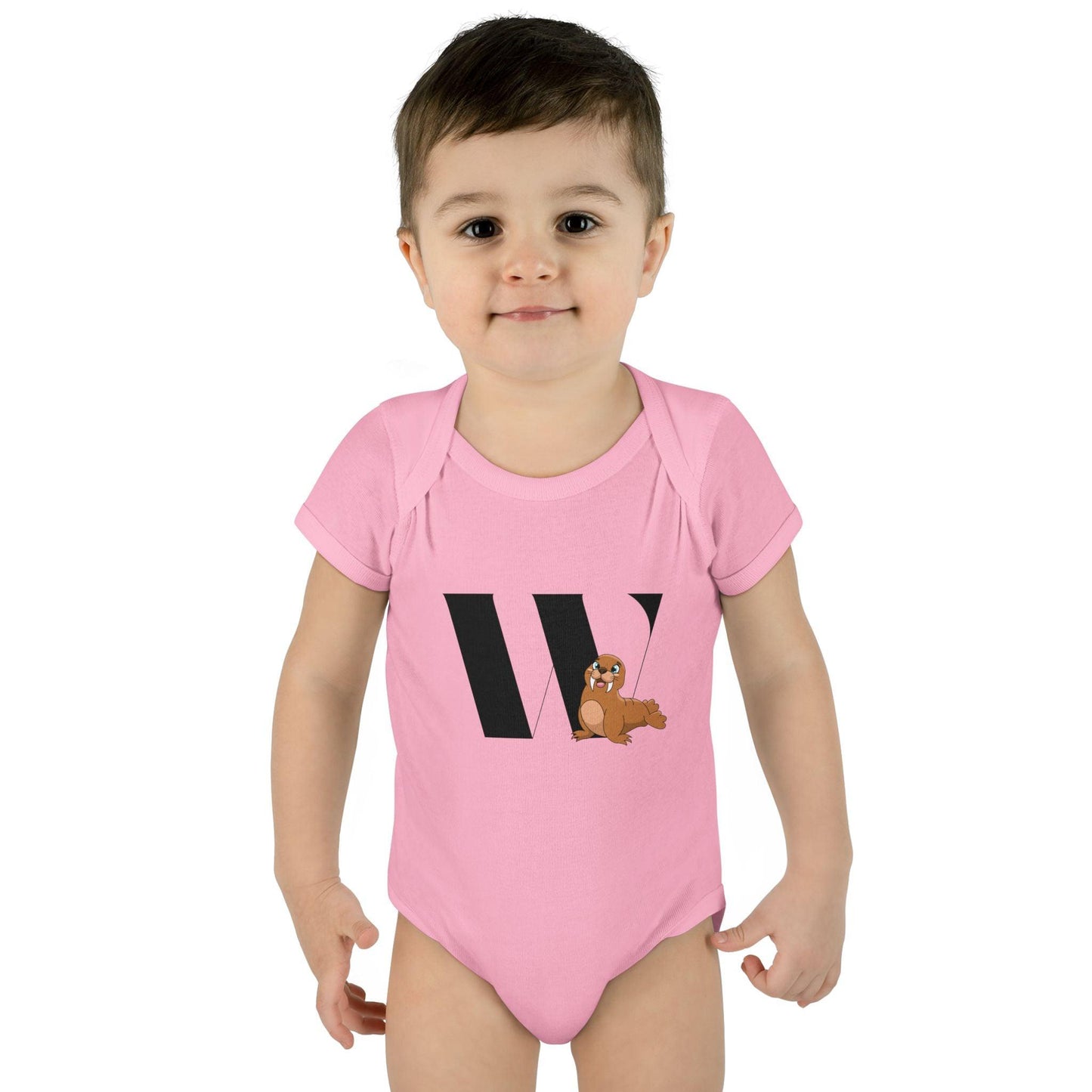 Alphabet Adventures: Letter W - Wonderful Walrus Baby Onesie W is for Wonderful Walrus! - Whippie's