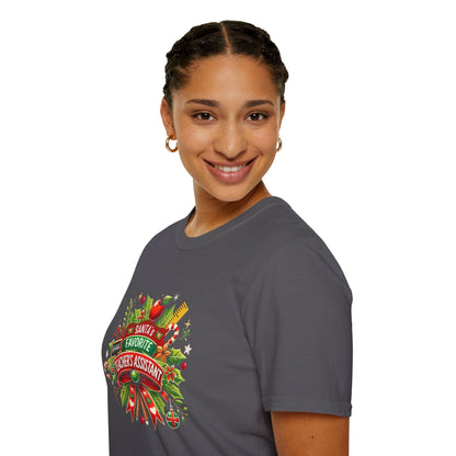 Santa's Favorite Teacher's Assistant - Spreading Holiday Cheer in the Classroom! 🎅🎄 Unisex Tee 🍎🎅 - Whippie's