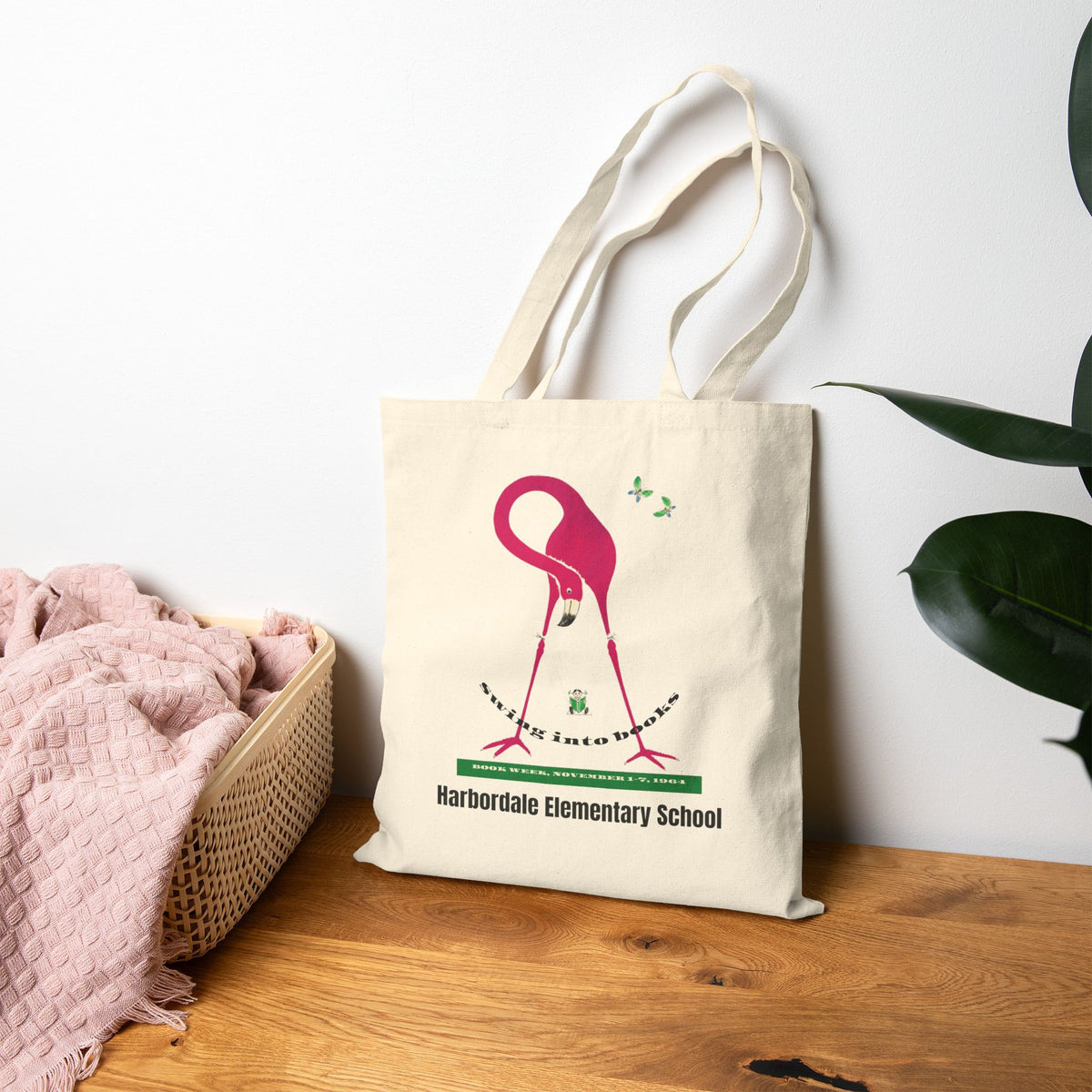 Swing into Books Retro Book Tote Bag (1964)