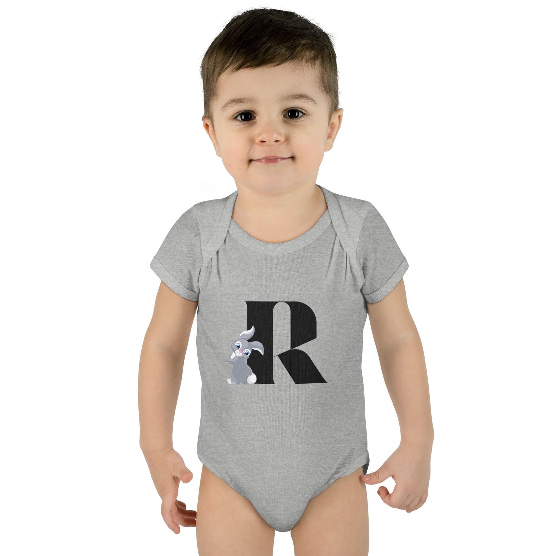 Alphabet Adventures: Letter R - Rad Rabbit Baby Onesie R is for Rad Rabbit! - Whippie's