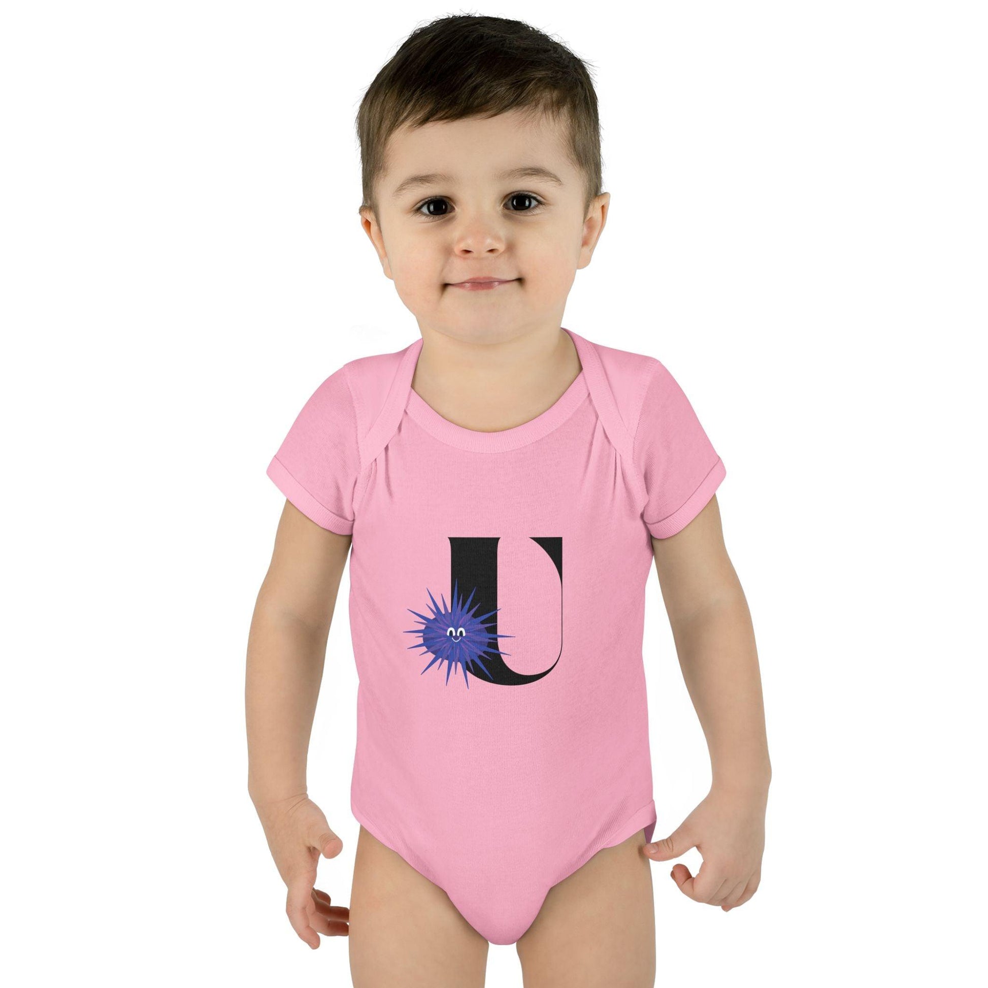 Alphabet Adventures: Letter U - Unforgettable Urchin Baby Onesie U is for Unforgettable Urchin! - Whippie's