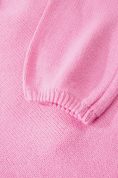 Festive Bow Sweater | Backless Bubble Sleeve