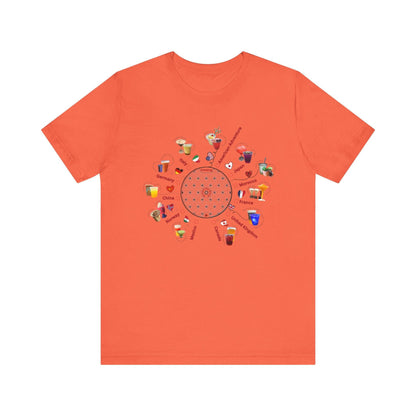 Drinking Around the World Check-Off Unisex Tee - Whippie's