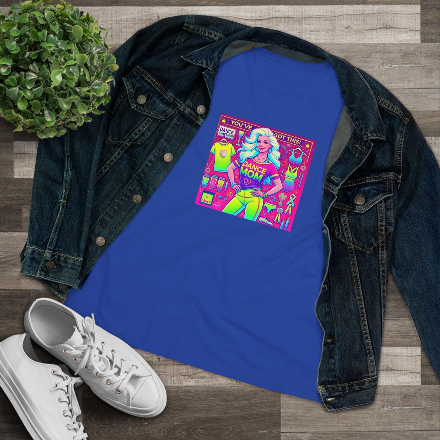 Dance Mom Magic (White Hair) - A Colorful Celebration 🌈 - Women's Softstyle Tee - Whippie's