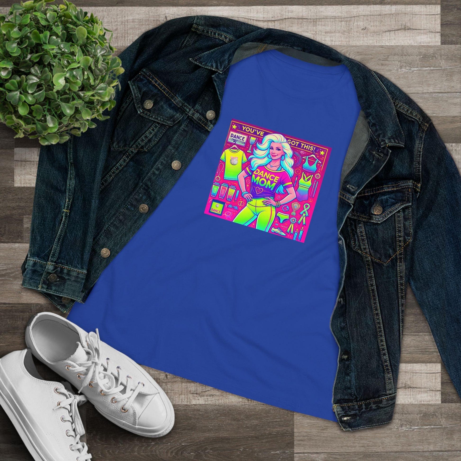 Dance Mom Magic (White Hair) - A Colorful Celebration 🌈 - Women's Softstyle Tee - Whippie's