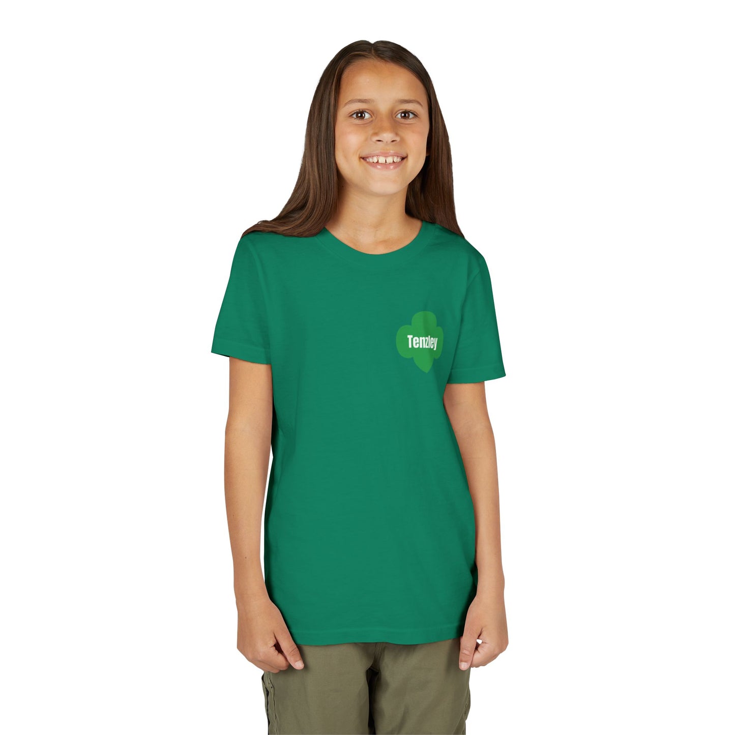 Personalized Girl Scout Trefoil Troop Tee | Girls Lead the Way -Youth