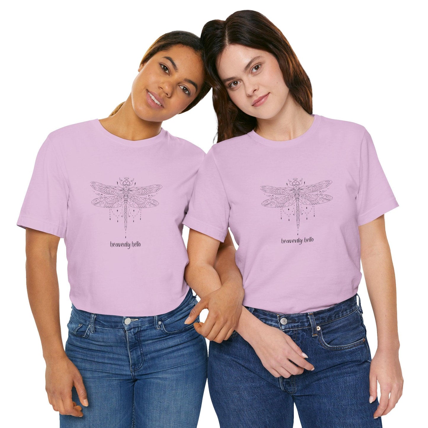 Heavenly Hello Unisex Jersey Tee - 🕊️ Carry a Piece of Heaven Close to Your Heart 🕊️ - Whippie's