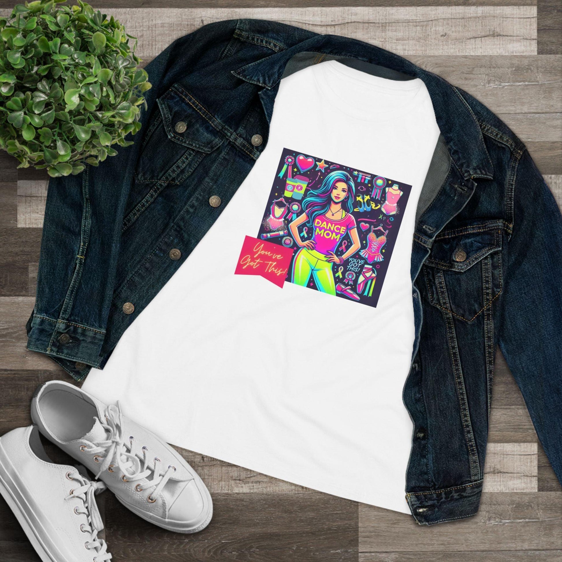 Dance Mom: You've Got This - Stylish Brunette Mom - Women's Softstyle Tee Celebrate Your Inner Dance Mom! - Whippie's