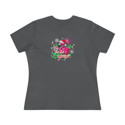 🦩🎅 Fa La La Mingo! ❄️🌟 - Women's Softstyle Tee - Whippie's