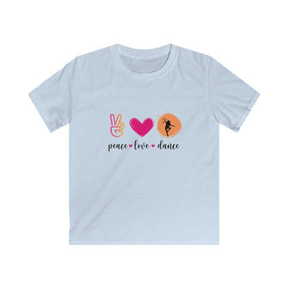 Peace, Love & Dance Youth Tee - ✌️❤️💃 Express Yourself Through Movement! 💃❤️✌️ - Whippie's