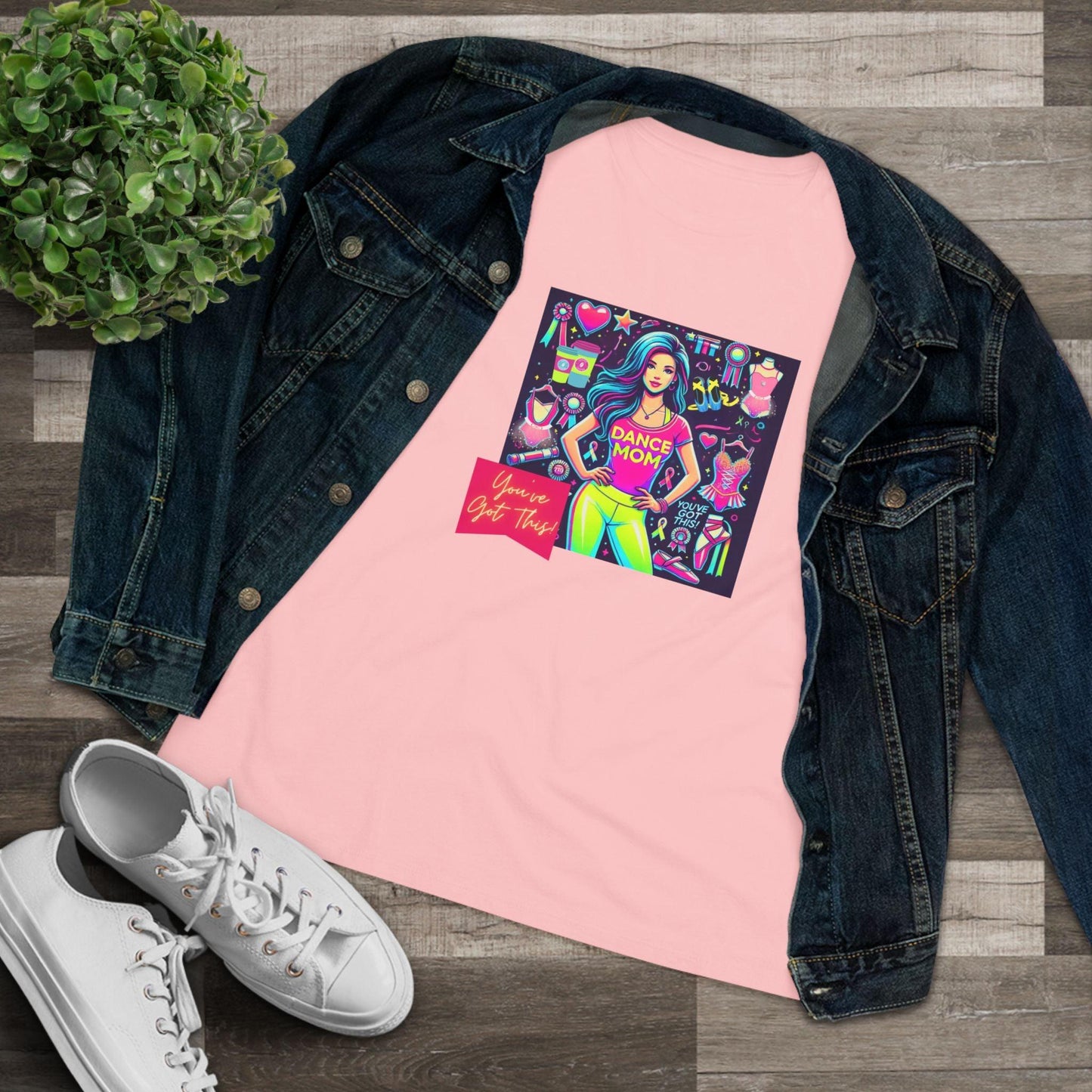 Dance Mom: You've Got This - Stylish Brunette Mom - Women's Softstyle Tee Celebrate Your Inner Dance Mom! - Whippie's