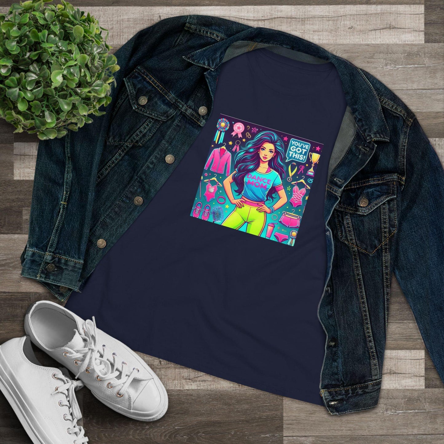 Dance Mom Magic (Black Hair) - A Colorful Celebration 🌈 - Women's Softstyle Tee - Whippie's