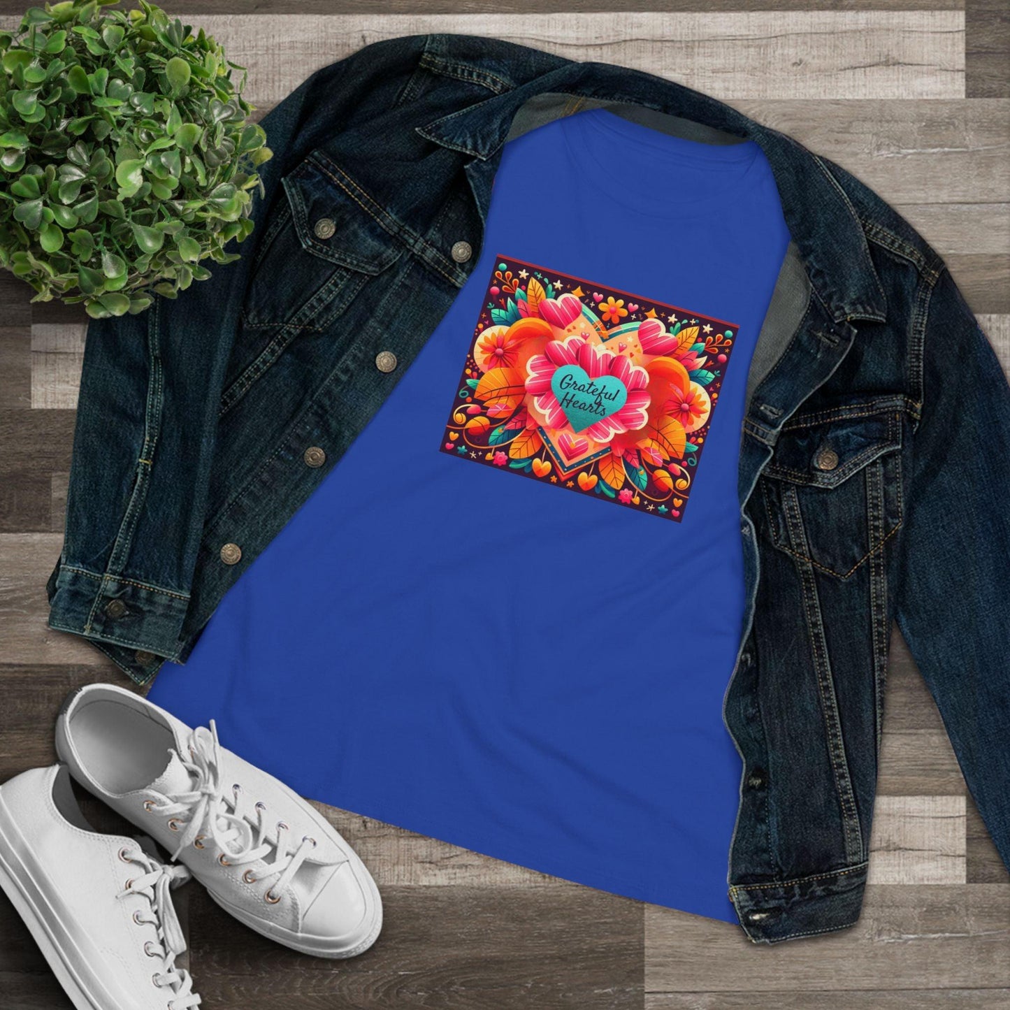 Grateful Hearts - A Celebration of Love and Gratitude 🧡💛❤️ - Women's Softstyle Tee - Whippie's