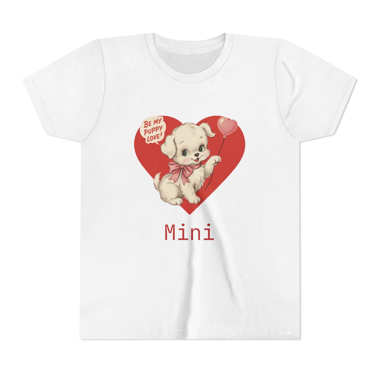 Matching Valentine Tee | Youth Puppy Love - Personalizable