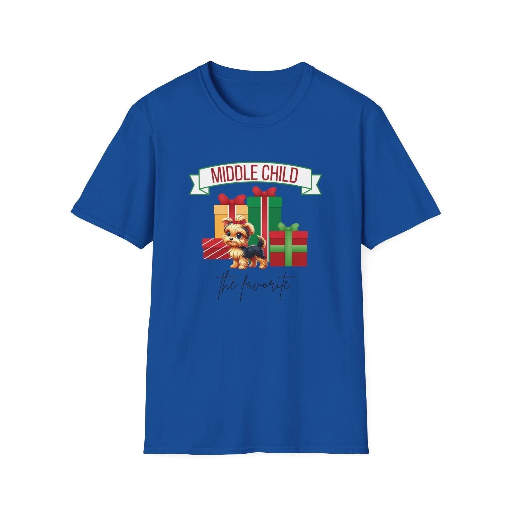 Middle Child, The Favorite 🎁🐶 Yorkie - Unisex Tee! 🎁👑 - Whippie's