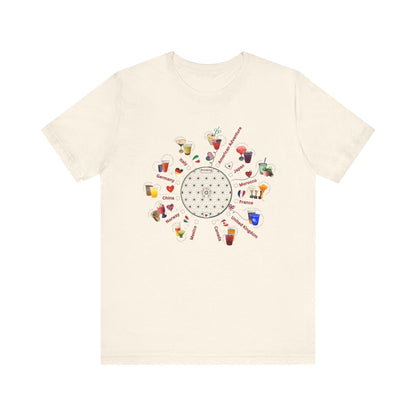 Drinking Around the World Check-Off Unisex Tee - Whippie's