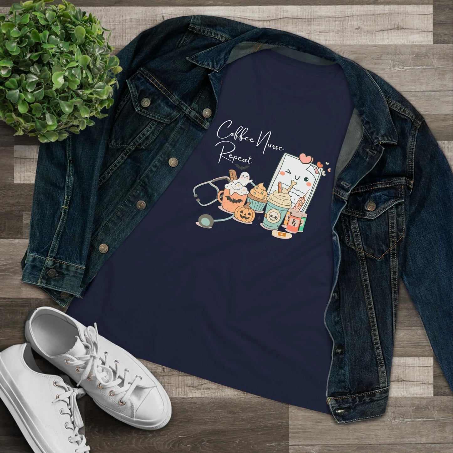 Coffee, Nurse, Repeat: Halloween Edition - Tired Nurse Tee