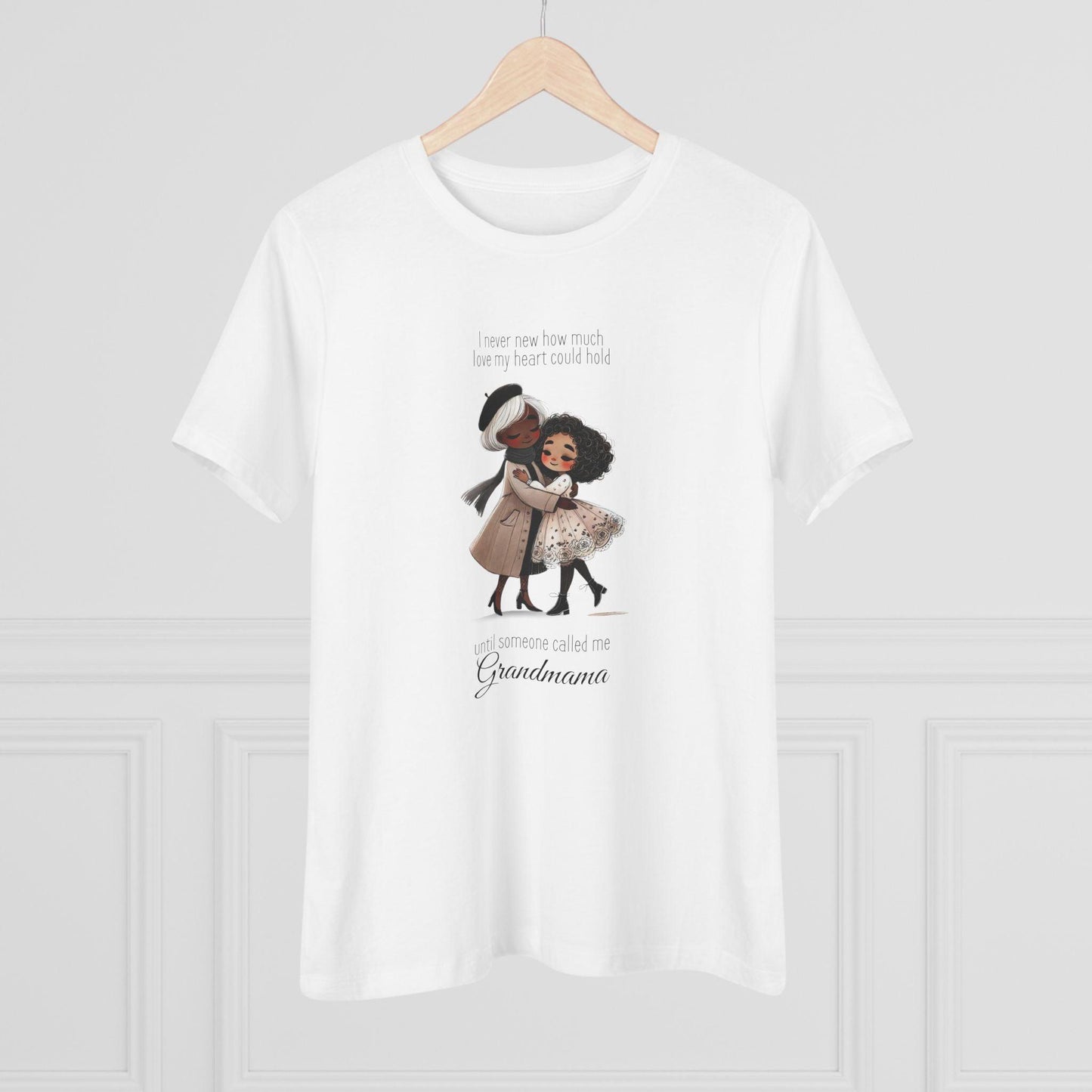 I Never Knew How Much Love My Heart Could Hold Until Someone Called Me Grandma Women's Tee (Black Family) - Personalizable - Whippie's