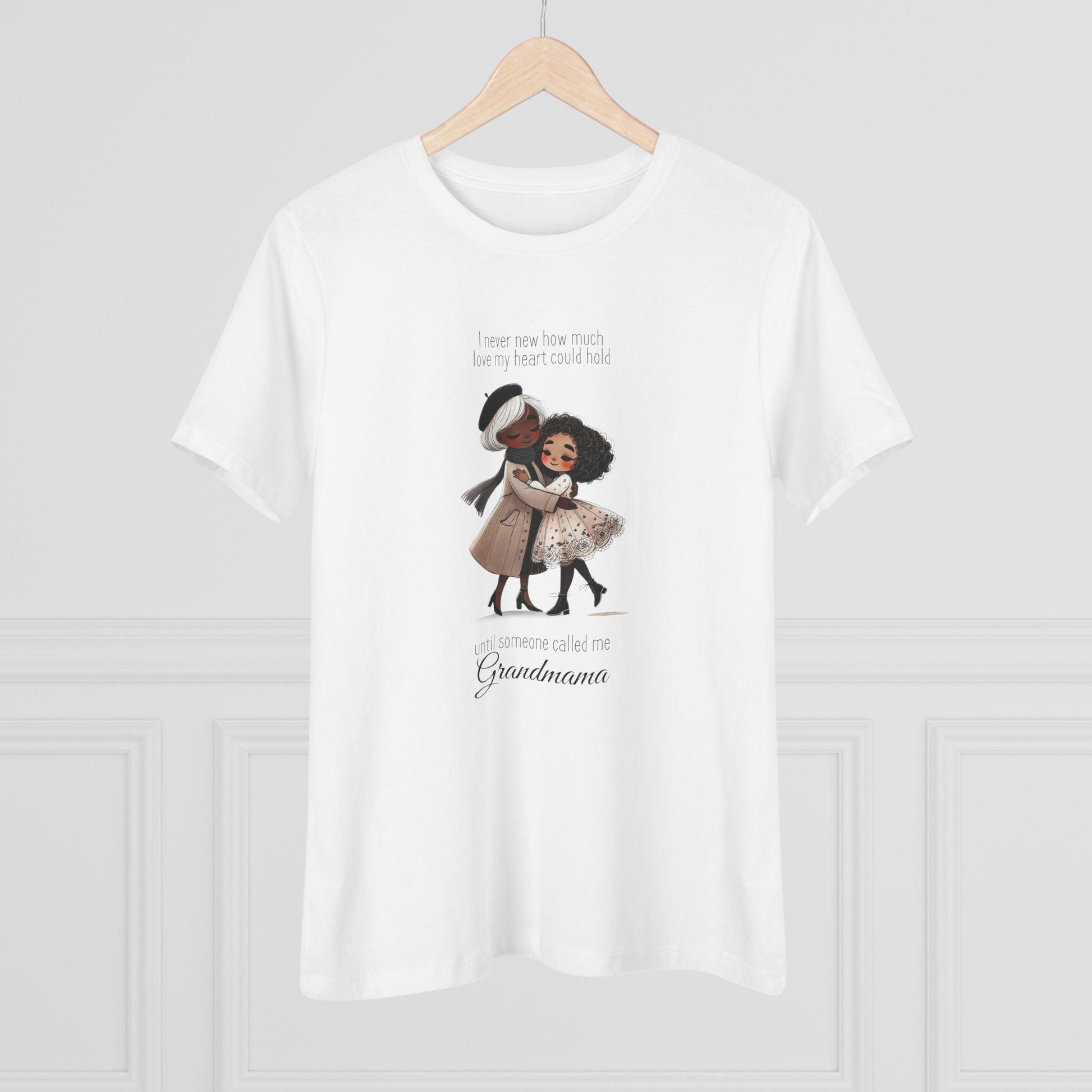 I Never Knew How Much Love My Heart Could Hold Until Someone Called Me Grandma Women's Tee (Black Family) - Personalizable - Whippie's