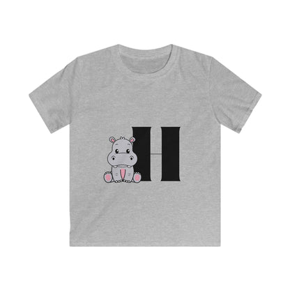 Alphabet Adventures: Letter H - Hippo Youth T-Shirt - Whippie's