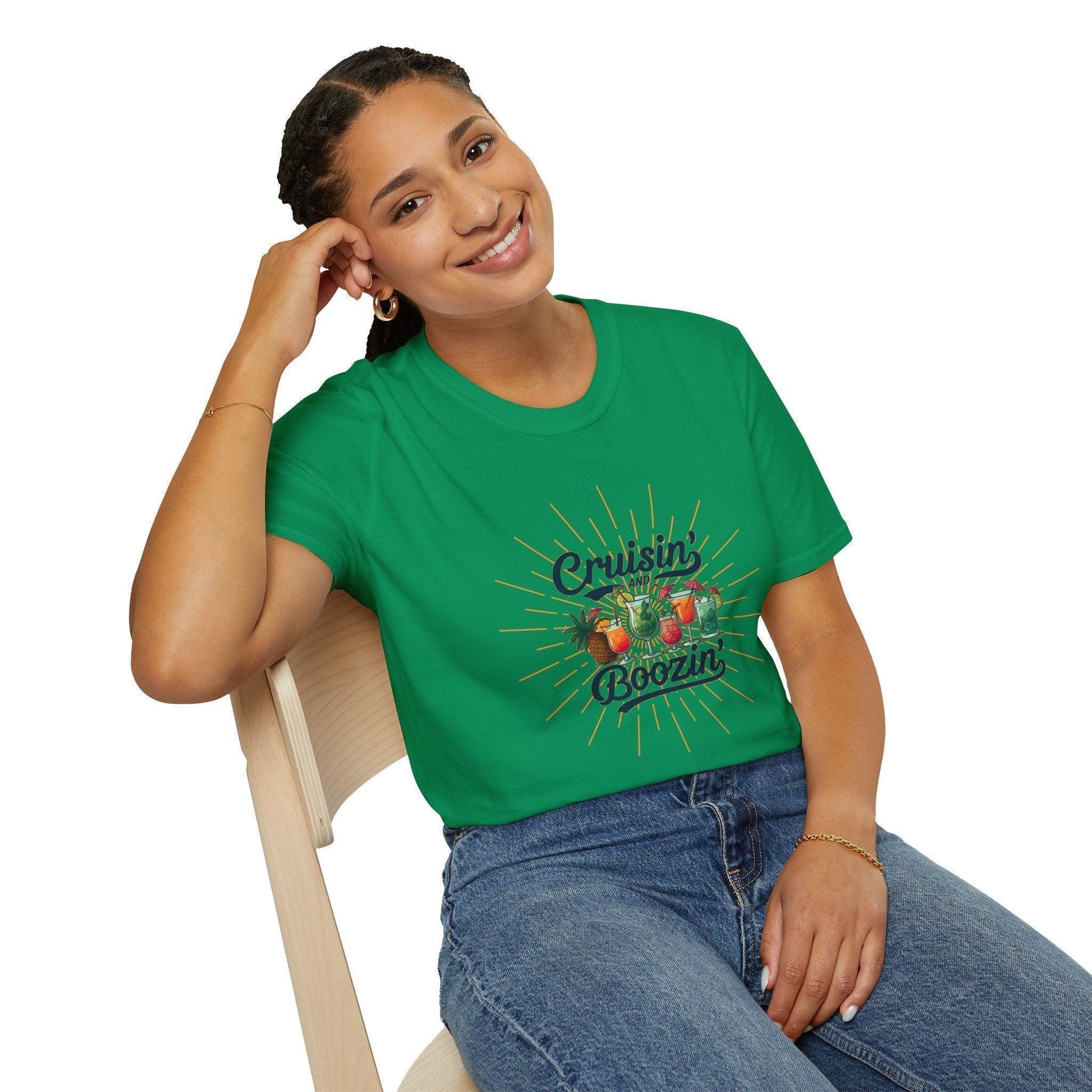 Cruisin' and Boozin Unisex Tee 🛳️🍹 - Whippie's