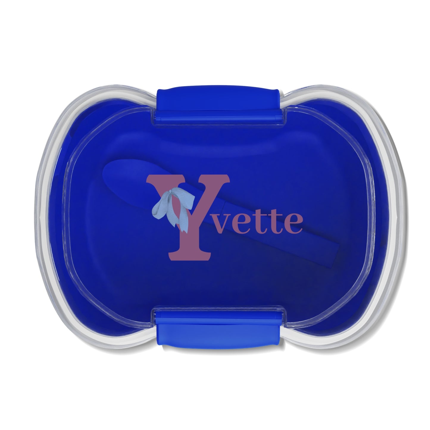 Name, Initial, and Bow Design Bento Box - Personalizable
