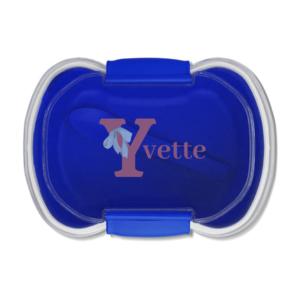 Name, Initial, and Bow Design Bento Box - Personalizable