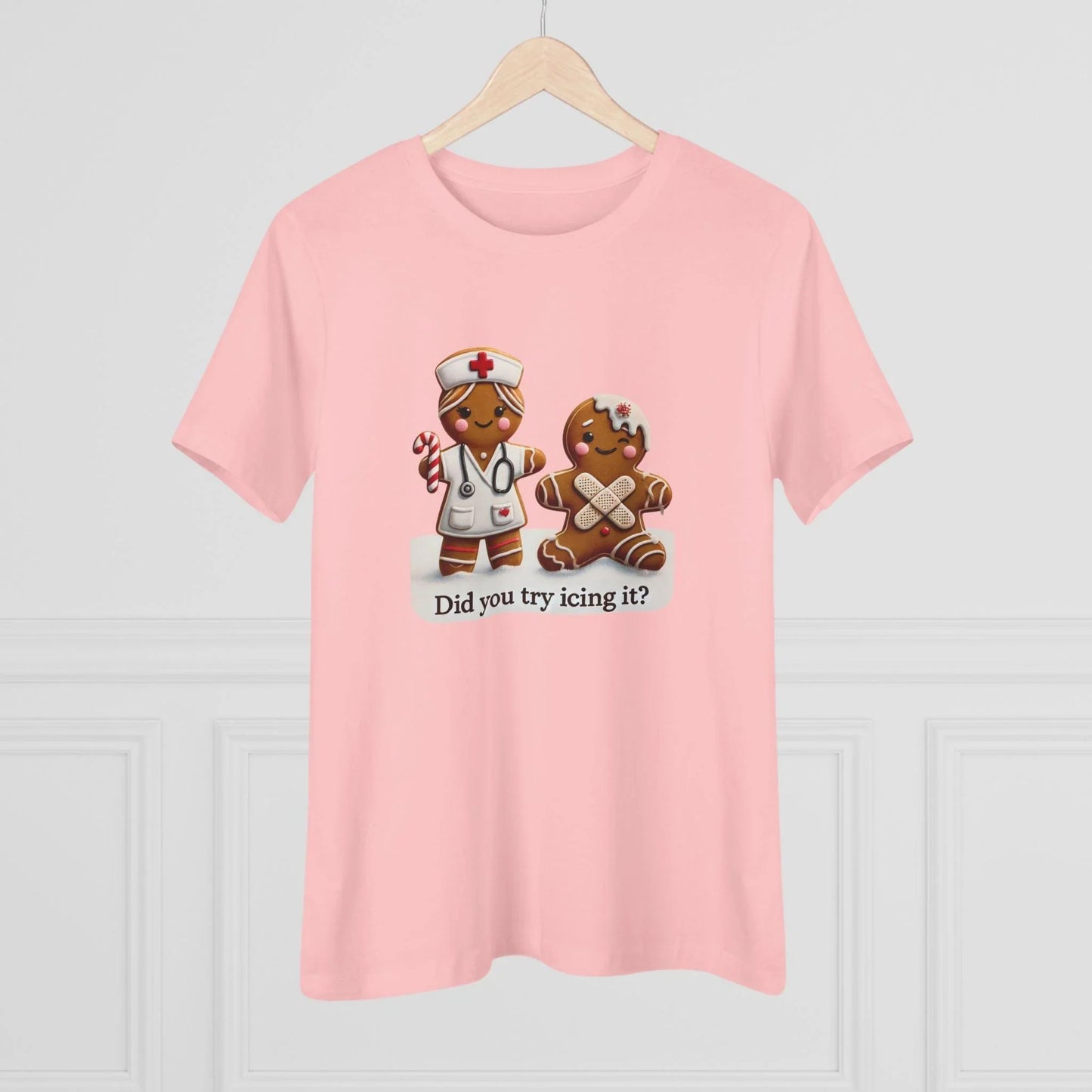 🍪🩹 "Did You Try Icing It?" 👩‍⚕️🎄 - Women's Softstyle Tee - Whippie's