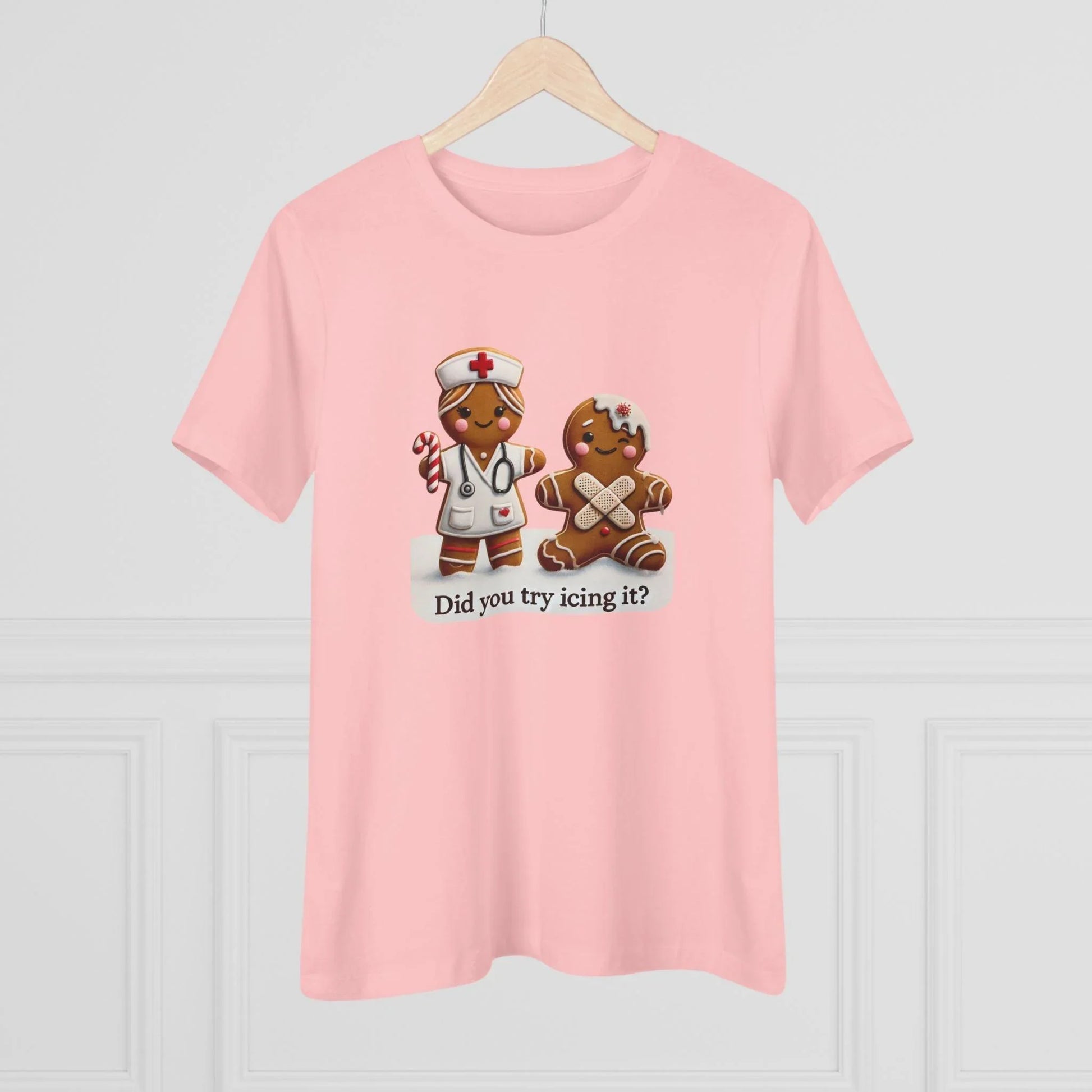🍪🩹 "Did You Try Icing It?" 👩‍⚕️🎄 - Women's Softstyle Tee - Whippie's