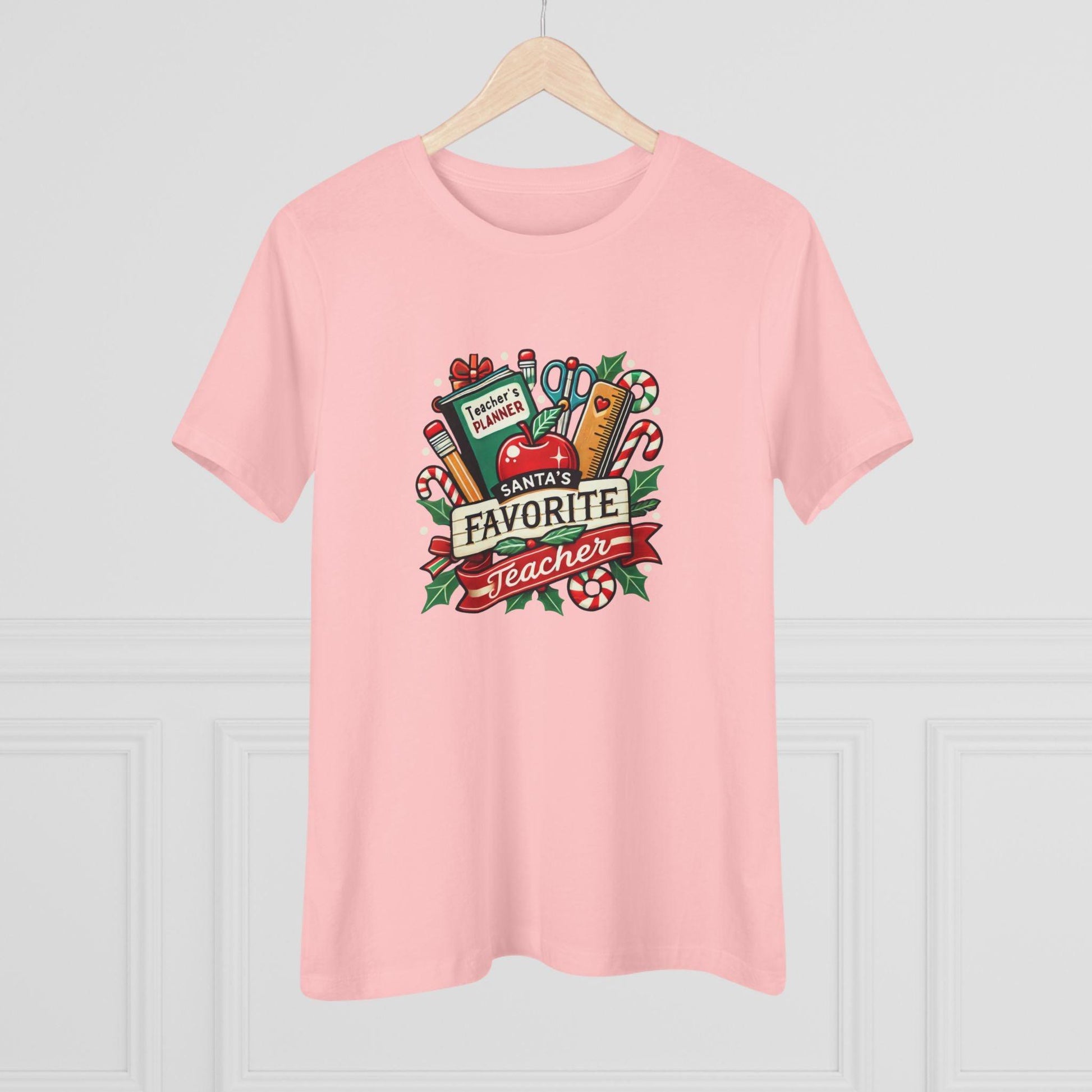 Santa's Favorite Teacher - Spreading Holiday Cheer in the Classroom! 🎅🎄 Women's Softstyle Tee - Whippie's